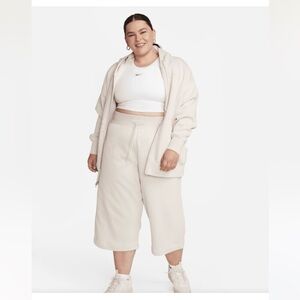 Nike Women's Sportswear Phoenix Fleece High-Waisted Cropped Wide Leg Sweats NWT